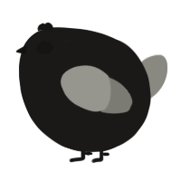 A sable and ash chicken