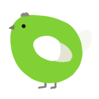 A grass and white chicken