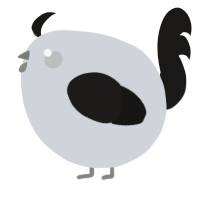 A mist and sable chicken