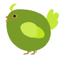 A chartreuse and lime chicken