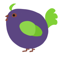A overcast and grass chicken