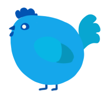 A sky and cerulean chicken