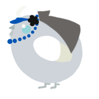 A mist and white chicken