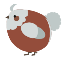 A russet and silver chicken with a head pattern