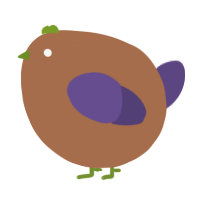 A brown and overcast chicken