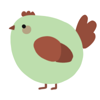 A gluppy and russet chicken