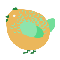 A honey and spring chicken with a half-lace pattern