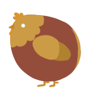 A russet and gold chicken with a head pattern