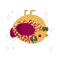 A honey and maroon chicken with a half-lace pattern