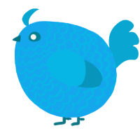 A sky and cerulean chicken with a lace pattern
