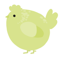 A lemon chicken with a neck-speckle pattern