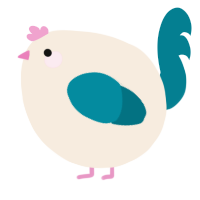 A cream and sea chicken