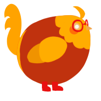 A russet and gold chicken with a head pattern