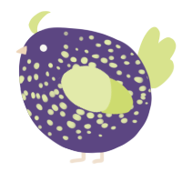 A overcast and lemon chicken with a speckle pattern