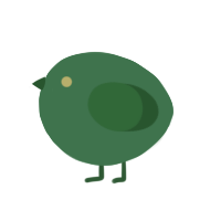 A viridian and leaf chicken