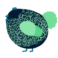 A tumblr and spring chicken with a double-lace pattern