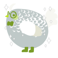 A silver and white chicken with a half-lace pattern