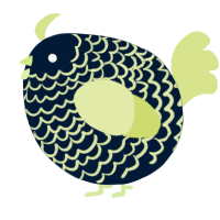 A tumblr and lemon chicken with a lace pattern