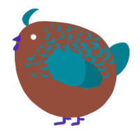 A russet and sea chicken with a half-lace pattern
