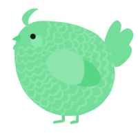 A spring chicken with a lace pattern