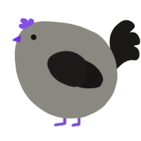 A ash and sable chicken