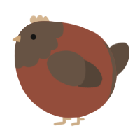 A russet and bark chicken with a head pattern