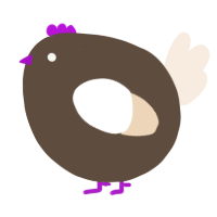 A bark and cream chicken