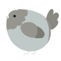 A silver and ash chicken with a head pattern