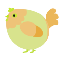 A lemon and honey chicken with a head pattern
