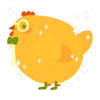 A orange and ochre chicken with a speckle pattern