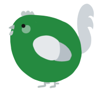 A viridian and mist chicken