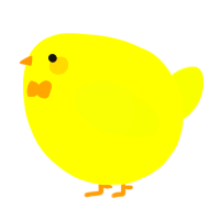 A yellow and lime chicken