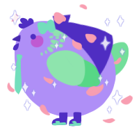 A lilac and spring chicken with a neck-speckle pattern