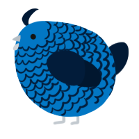 A sapphire and tumblr chicken with a lace pattern