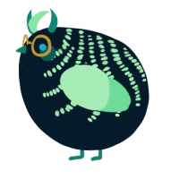 A tumblr and mint chicken with a half-bar pattern