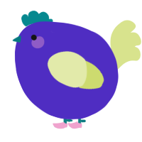 A indigo and lemon chicken