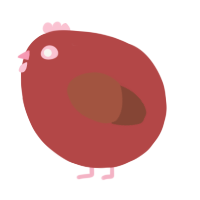 A red and russet chicken
