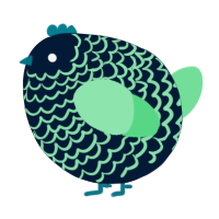 A tumblr and spring chicken with a lace pattern
