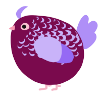 A wine and lilac chicken with a half-lace pattern