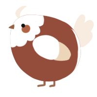 A russet and cream chicken with a head pattern