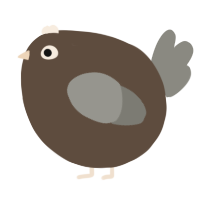 A bark and ash chicken