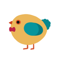 A honey and teal chicken