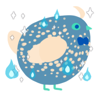 A brown and tumblr chicken with a speckle pattern