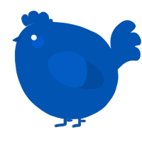 A ultramarine chicken