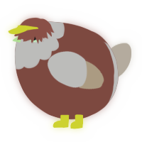 A russet and beige chicken with a head pattern