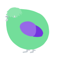 A spring and blurple chicken