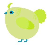 A lemon and lime chicken with a neck-band pattern