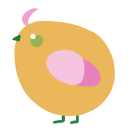 A honey and pink chicken