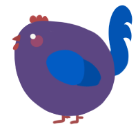 A overcast and ultramarine chicken