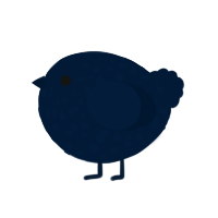 A tumblr chicken with a speckle pattern